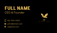 Gold Bird Animal Business Card Image Preview