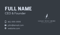 Feather Quill Writer Business Card Image Preview