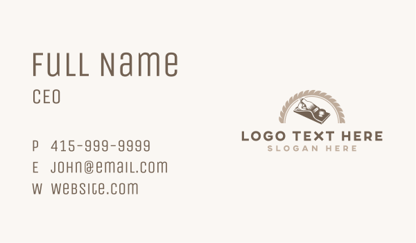 Planer Woodwork Carpentry Business Card Design Image Preview