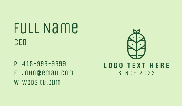 Tree Agriculture Farm  Business Card Design Image Preview