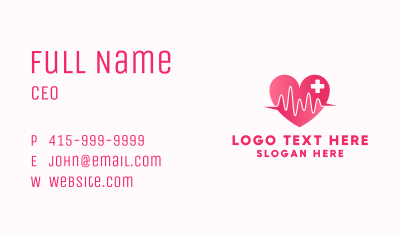 Heart Care Clinic Business Card Image Preview