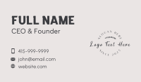 Modern Generic Wordmark Business Card Image Preview