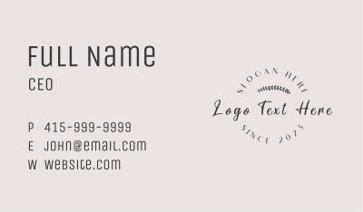 Modern Generic Wordmark Business Card Image Preview