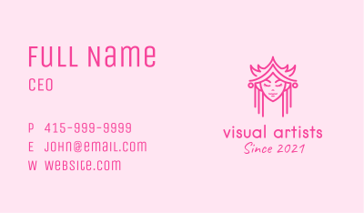 Minimalist Royal Princess Business Card Image Preview