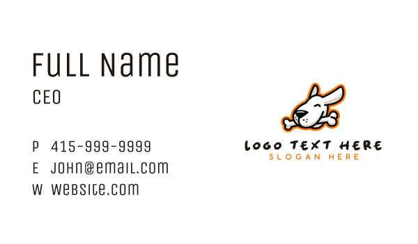 Pet Dog Bone Business Card Design Image Preview