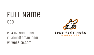 Pet Dog Bone Business Card Image Preview