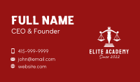 Legal Justice Scale Business Card Image Preview