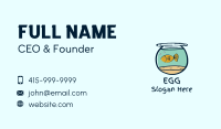 Pet Fish Bowl  Business Card Image Preview