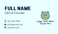 Pet Fish Bowl  Business Card Image Preview