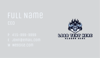 Bison Fire Shield Gaming Business Card Image Preview