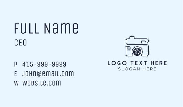 Camera Image Photography Business Card Design Image Preview