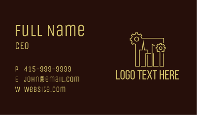 City Building Industry  Business Card Image Preview