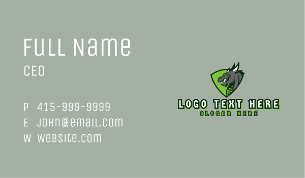 Dragon Esport Gaming Business Card Design Image Preview