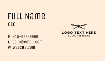Aerial Drone Camera Business Card Image Preview