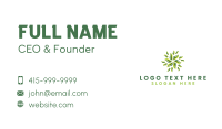 Botanical Organic Leaf Business Card Preview