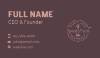 Elegant Handcraft Yarn Business Card Design