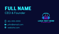 Headphone Music Equalizer Business Card Preview