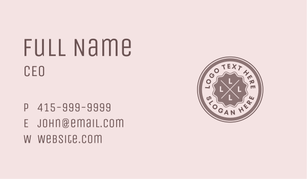 Generic Apparel Store Business Card Design Image Preview