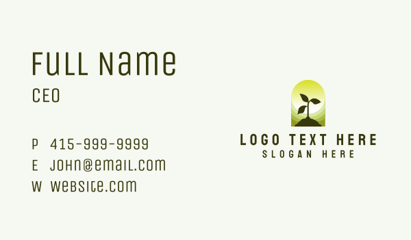 Plant Farming Agriculture Business Card Design Image Preview