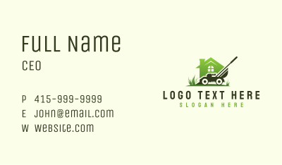 Lawn Care Mower Tool Business Card Image Preview