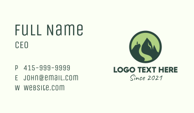 Nature Mountain Badge  Business Card Image Preview