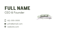 Pastel Floral Wordmark Business Card Image Preview