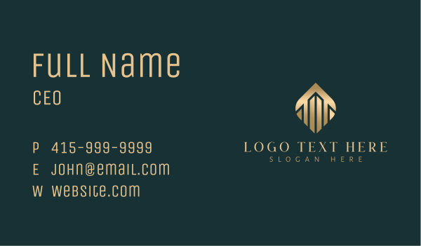 Luxury Building Architecture Business Card Design Image Preview