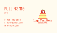 Strawberry Layered Cake Business Card Image Preview