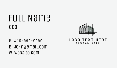 Abstract Warehouse Property Business Card Image Preview