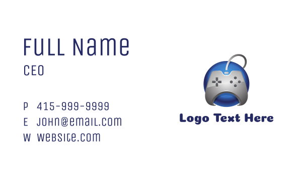 Blue Global Controller Business Card Design Image Preview