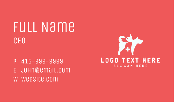 Dog  Care Clinic Business Card Design Image Preview