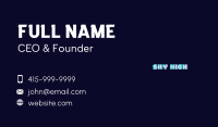 Digital Glitch Wordmark Business Card Image Preview