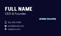 Digital Glitch Wordmark Business Card Image Preview