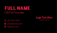 Horror Skate Shop Wordmark Business Card Image Preview