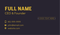 Cool Unique Wordmark Business Card Image Preview