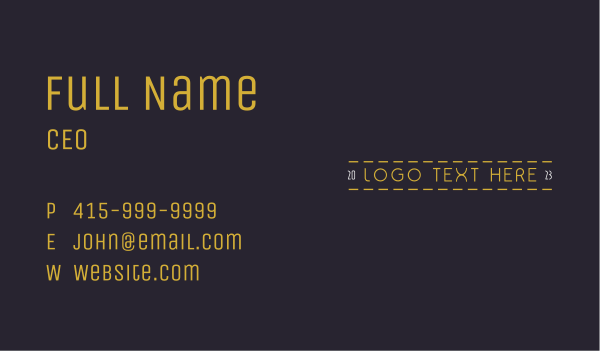 Cool Unique Wordmark Business Card Design Image Preview