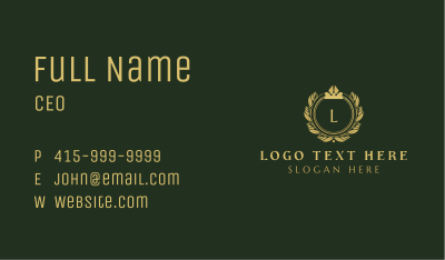 Royal Shield Boutique Business Card Image Preview