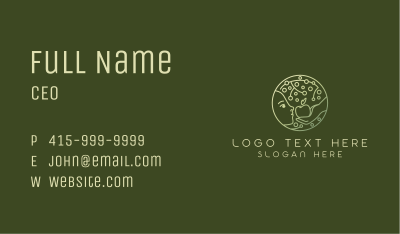 Green Nature Wellness  Business Card Image Preview