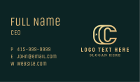 Golden Agency Letter C Business Card | BrandCrowd Business Card Maker