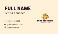 Cafeteria Taqueria Taco Business Card Preview
