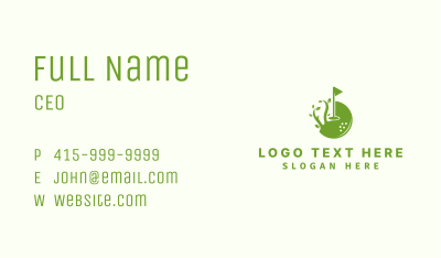 Sports Golf Course Business Card Image Preview