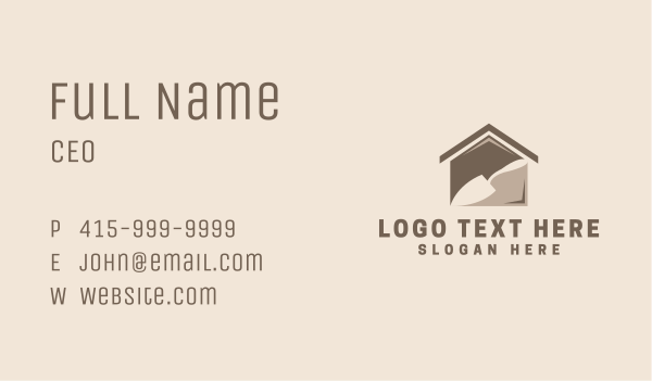 Trowel Contractor Construction Business Card Design Image Preview
