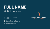 Human Achievement Success Business Card Design