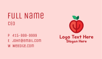 Apple Fruit Heart  Business Card Image Preview
