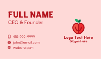 Apple Fruit Heart  Business Card Image Preview