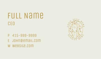 Woman Hair Stylist Salon Business Card Image Preview