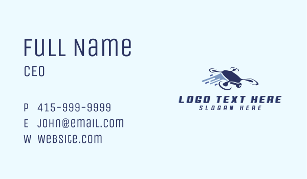 Drone Camera Videography  Business Card Design Image Preview