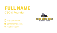 Loader Construction Machinery Business Card Design