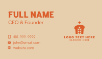 Orange Wheat Bread Business Card Design