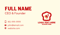 Pizza Slice Chef Hat Business Card Image Preview